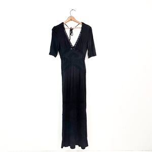 Ingwa‎ Melero Black Maxi Crochet Dress - Size Small